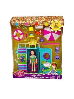 Vintage Polly Pocket Lifeguard Tower with Lea New 2003 Collectible